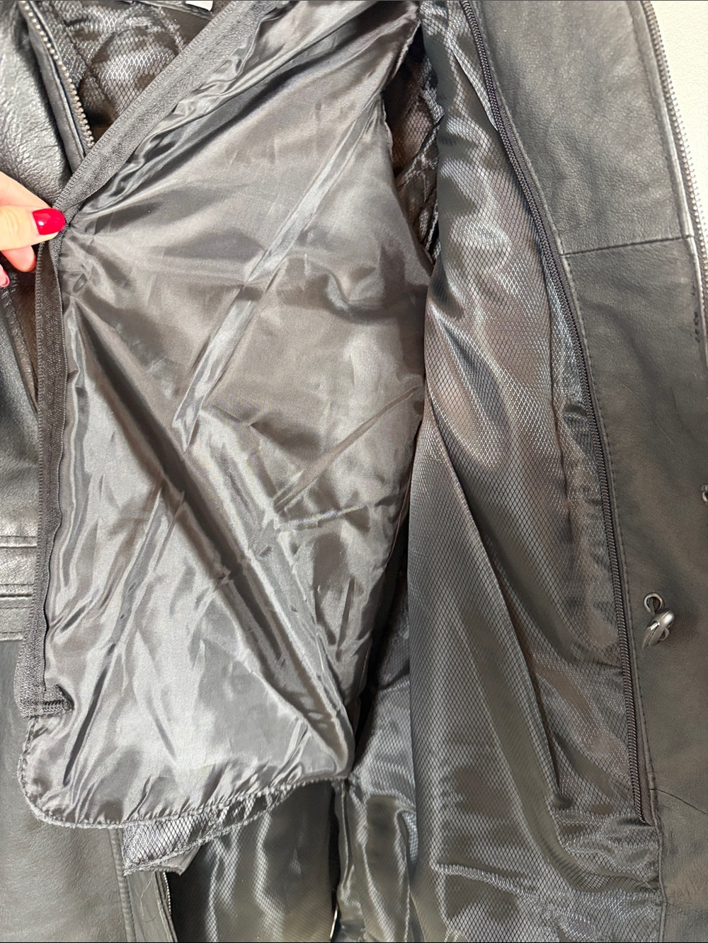 Excelled Women’s Leather Hooded Anorak Jacket Large - Picture 7 of 13